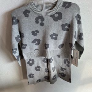 Gerber leopard print sweater set